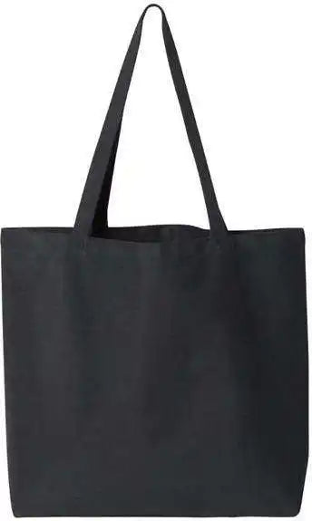 Liberty Bags 8507 Pigment-dyed Premium Canvas Tote - Washed Black - one Size Fits Most