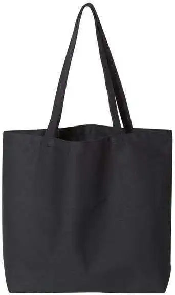 Liberty Bags 8507 Pigment-dyed Premium Canvas Tote - Washed Black - one Size Fits Most