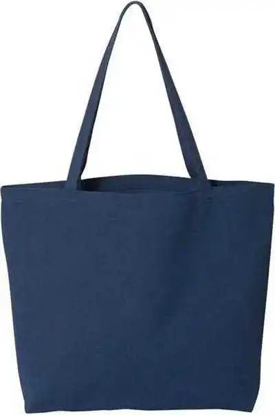 Liberty Bags 8507 Pigment-dyed Premium Canvas Tote - Washed Navy - one Size