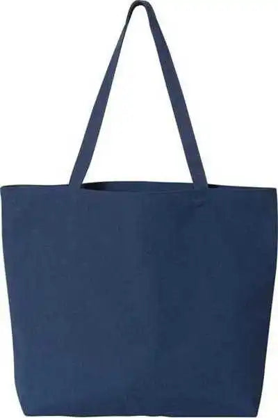Liberty Bags 8507 Pigment-dyed Premium Canvas Tote - Washed Navy - one Size