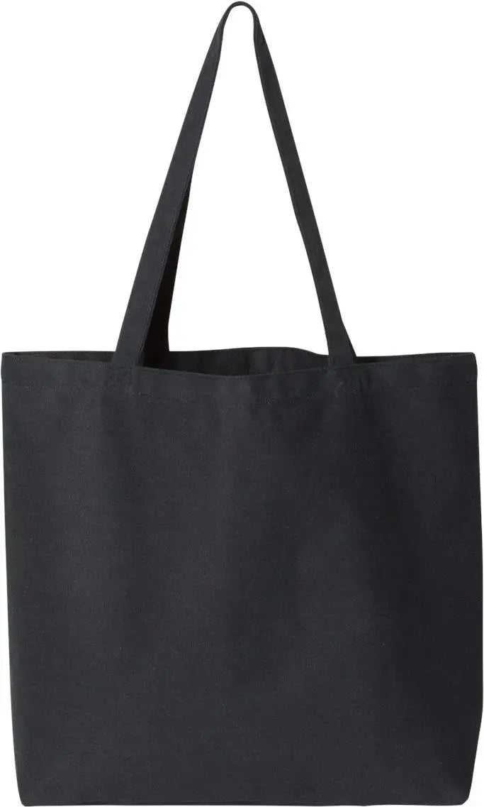 Liberty Bags 8507 Seaside Pigment-dyed Large Tote - Washed Black - one Size Fits Most