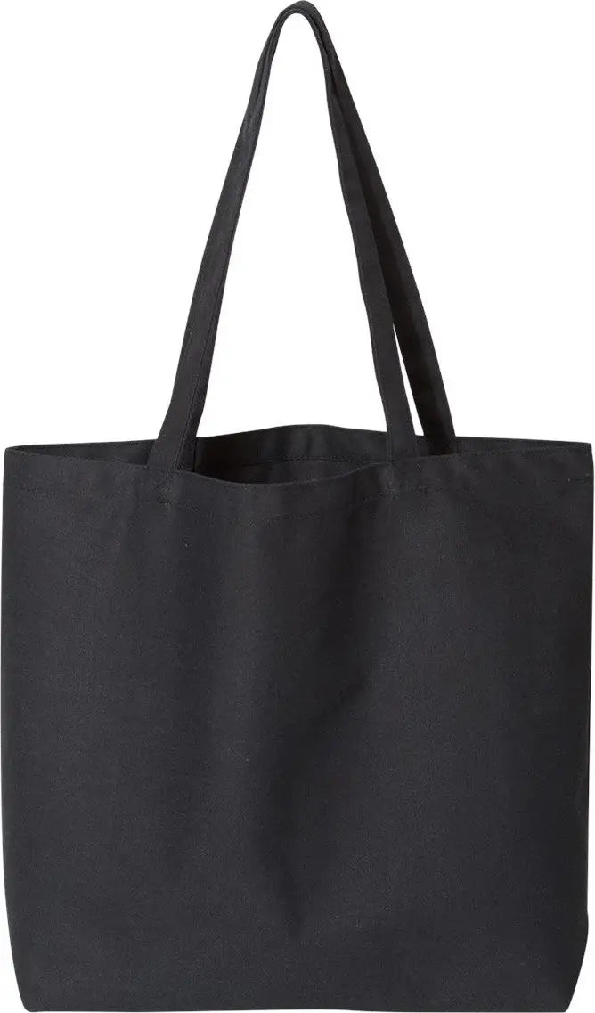 Liberty Bags 8507 Seaside Pigment-dyed Large Tote - Washed Black - one Size Fits Most