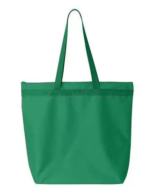 Liberty Bags 8802 Recycled Zipper Tote - Kelly - one Size Fits Most