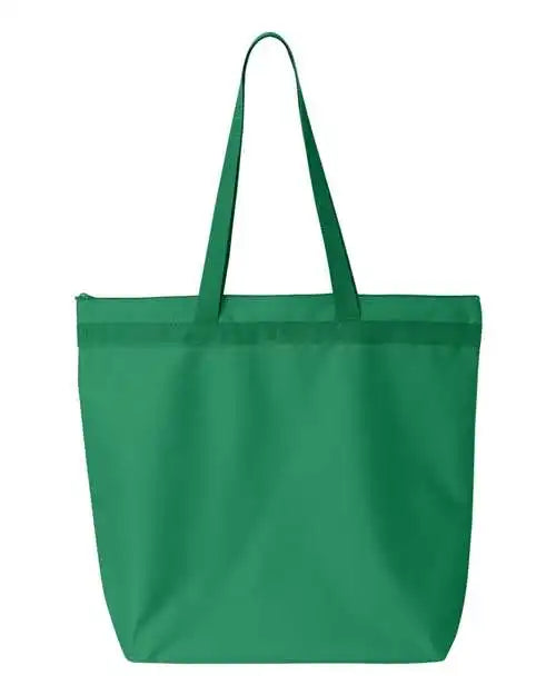 Liberty Bags 8802 Recycled Zipper Tote - Kelly - one Size Fits Most