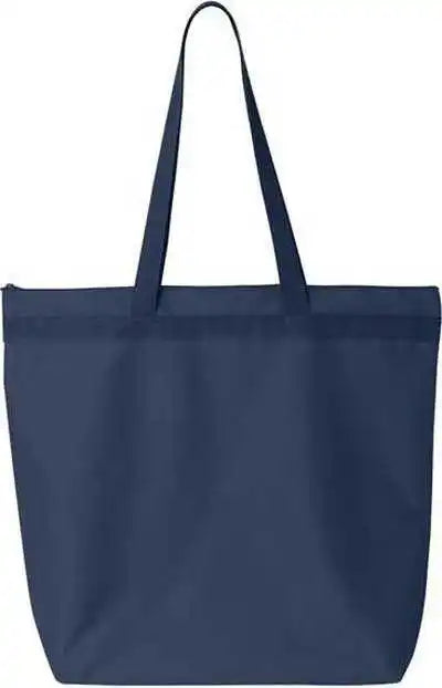 Liberty Bags 8802 Recycled Zipper Tote - Navy
