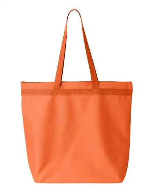 Liberty Bags 8802 Recycled Zipper Tote - Orange - Forest / one Size Fits Most