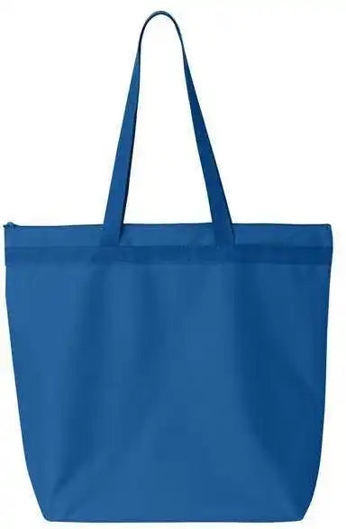 Liberty Bags 8802 Recycled Zipper Tote Royal / one Size Fits Most