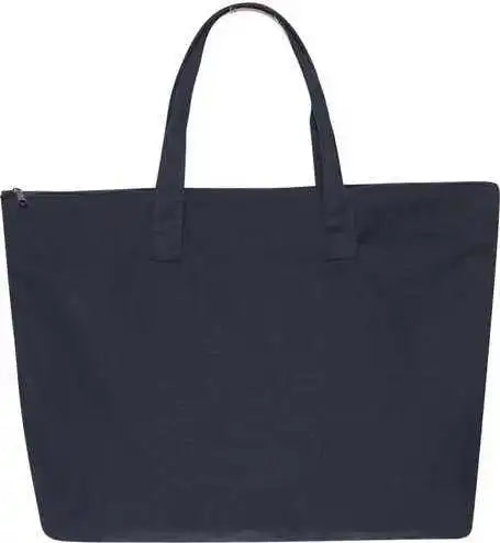 Liberty Bags 8863 Tote with Top Zippered Closure - Navy