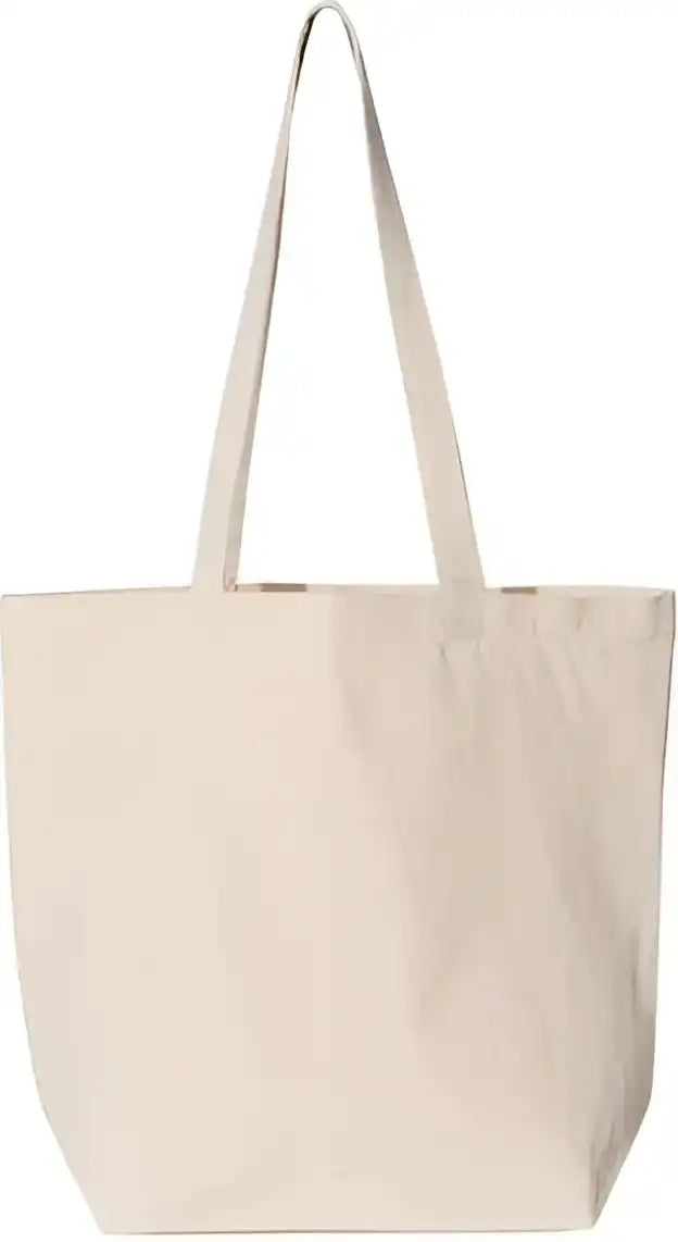 Liberty Bags 8866 Large Canvas Tote - Natural - one Size Fits Most