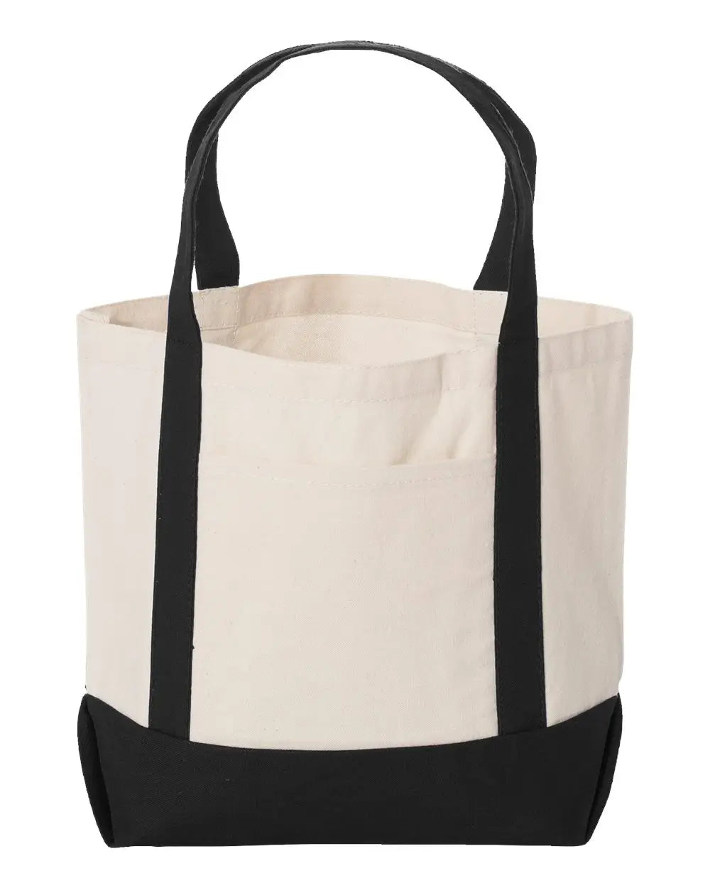 Liberty Bags 8867lb Seaside Boater Tote - 8867 - Natural Black - one Size Fits Most