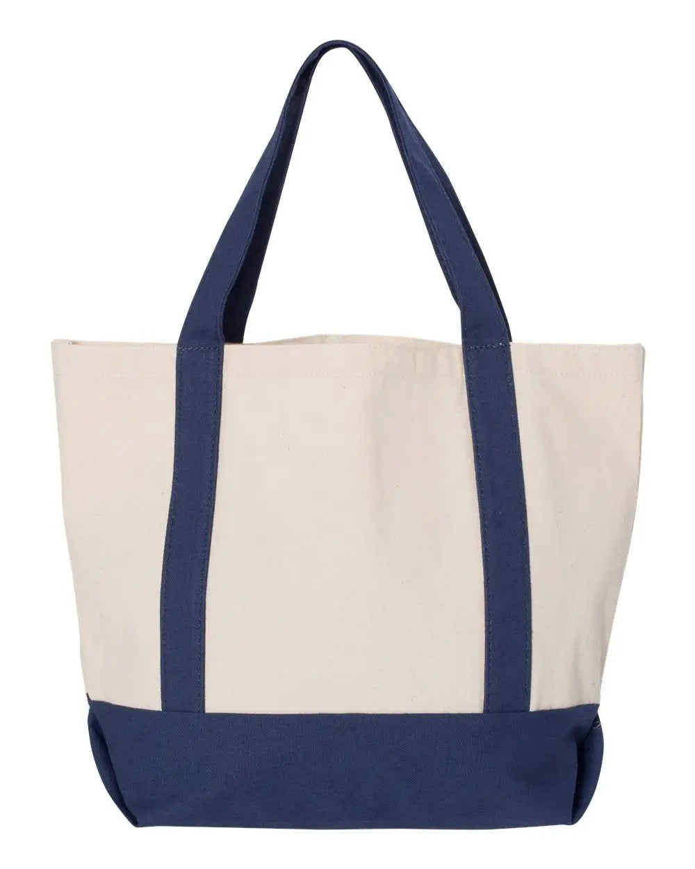 Liberty Bags 8867lb Seaside Boater Tote - 8867 - Natural Navy - one Size Fits Most