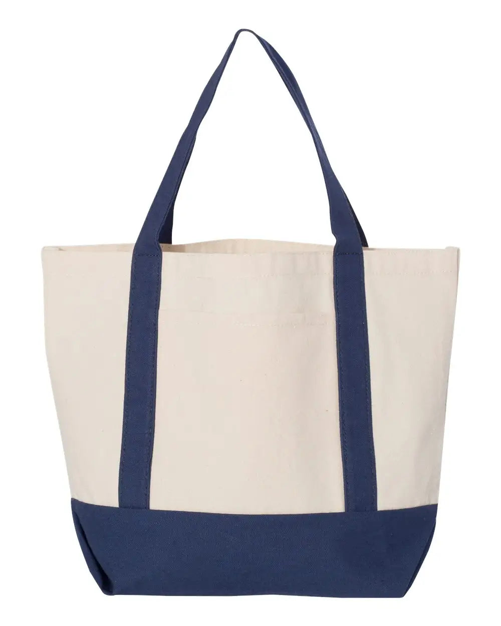 Liberty Bags 8867lb Seaside Boater Tote - 8867 - Natural Navy - one Size Fits Most
