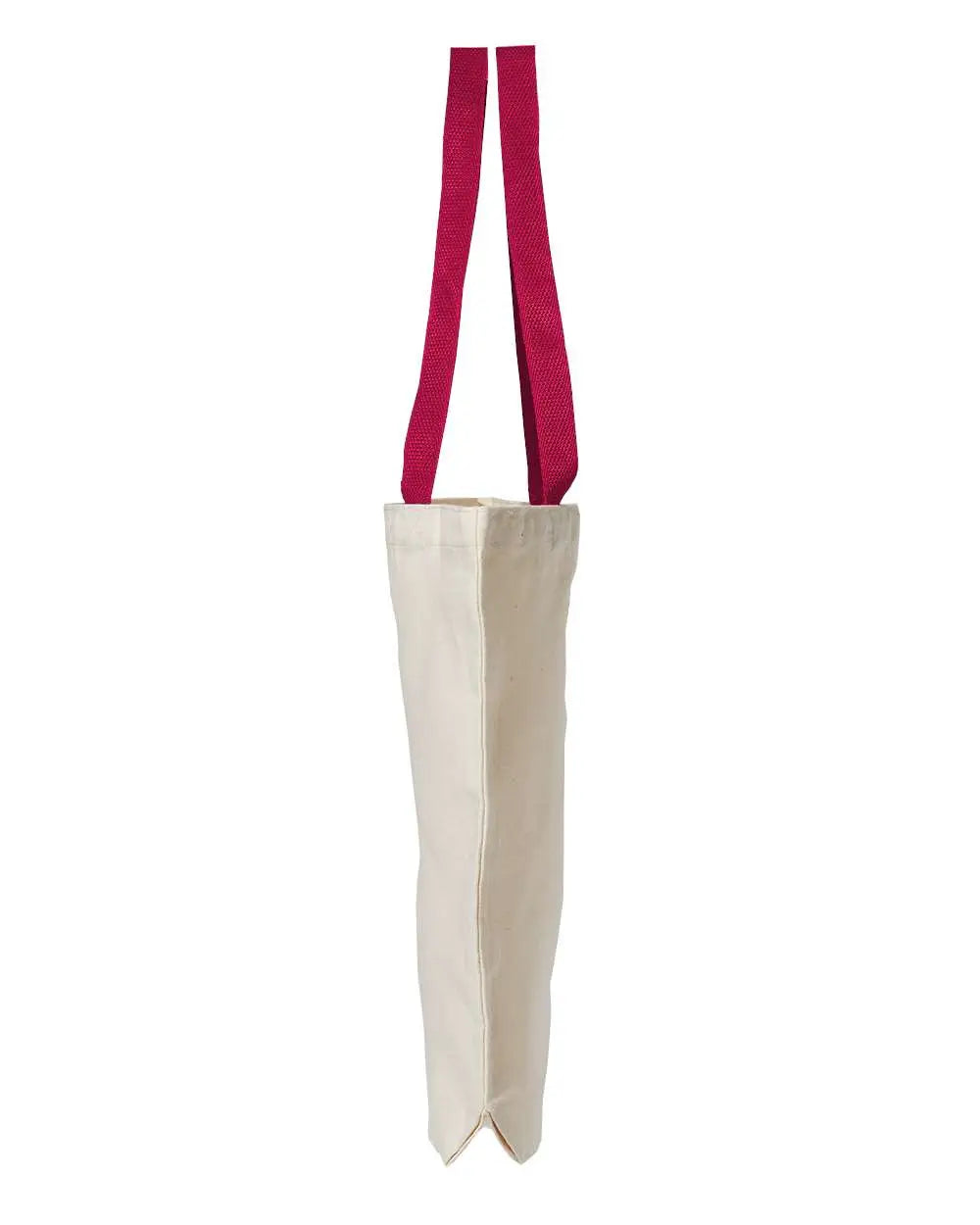 Liberty Bags 8868 Natural Tote with Contrast-color Handles - Red