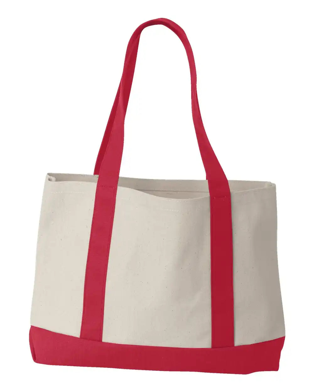 Liberty Bags 8869l Leeward Boater Tote - 8869 - Natural Red - Natural/ / Osfa