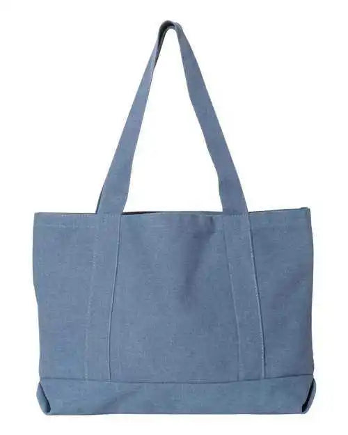 Liberty Bags 8870 Pigment-dyed Premium Canvas Tote - Blue Jean - Navy / one Size Fits Most