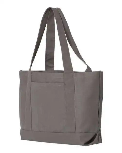 Liberty Bags 8870 Pigment-dyed Premium Canvas Tote - Grey - Gray / one Size Fits Most