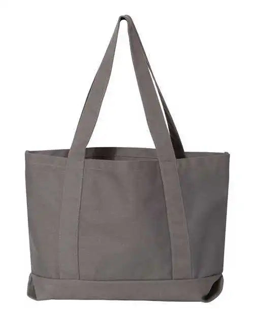 Liberty Bags 8870 Pigment-dyed Premium Canvas Tote - Grey - Gray / one Size Fits Most