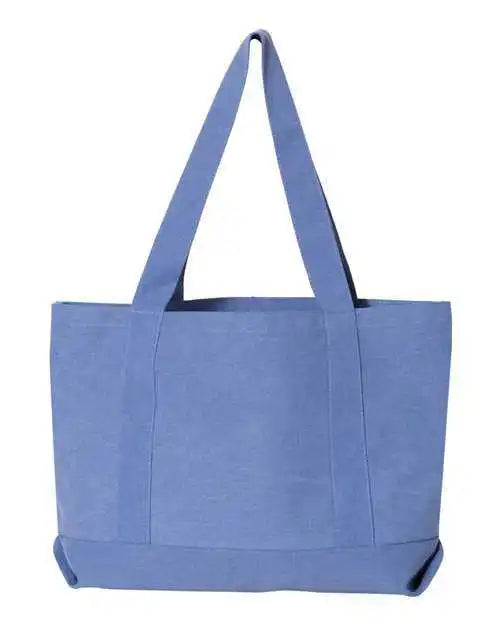Liberty Bags 8870 Pigment-dyed Premium Canvas Tote - Periwinkle Blue - one Size Fits Most