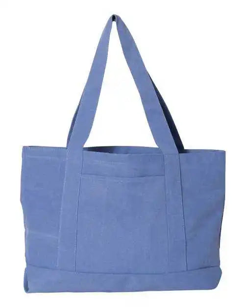 Liberty Bags 8870 Pigment-dyed Premium Canvas Tote - Periwinkle Blue - one Size Fits Most
