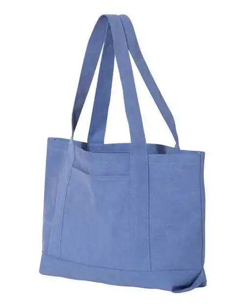 Liberty Bags 8870 Pigment-dyed Premium Canvas Tote - Periwinkle Blue - one Size Fits Most