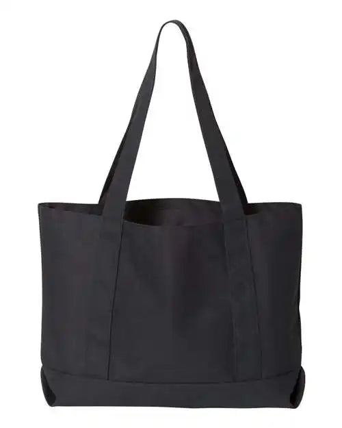 Liberty Bags 8870 Pigment-dyed Premium Canvas Tote - Washed Black - one Size Fits Most