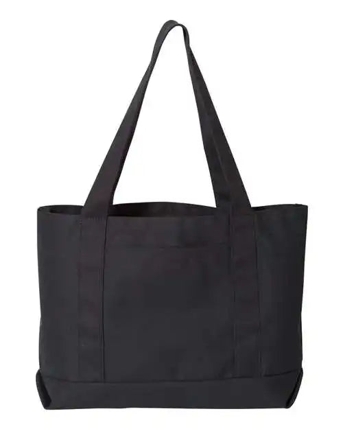 Liberty Bags 8870 Pigment-dyed Premium Canvas Tote - Washed Black - one Size Fits Most