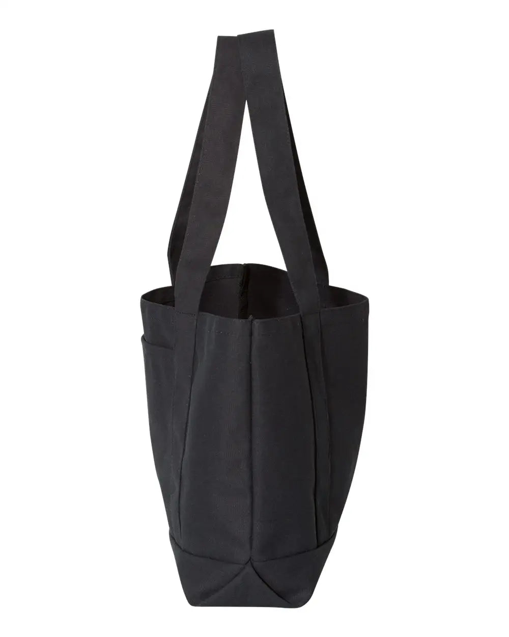 Liberty Bags 8870 Seaside Cotton Pigment Dyed Resort Tote - Washed Black - one Size Fits Most