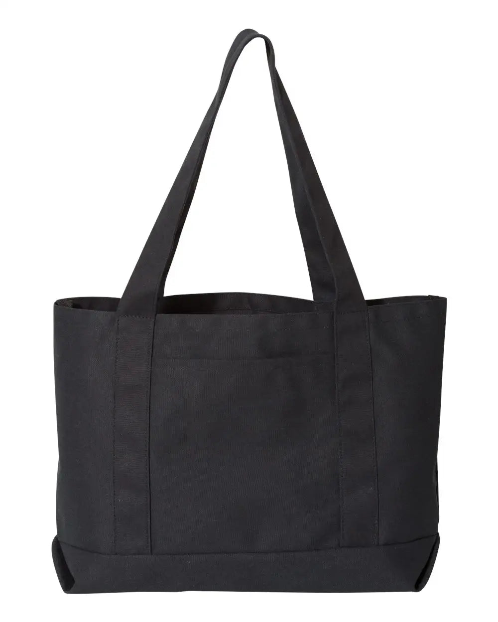 Liberty Bags 8870 Seaside Cotton Pigment Dyed Resort Tote - Washed Black - one Size Fits Most