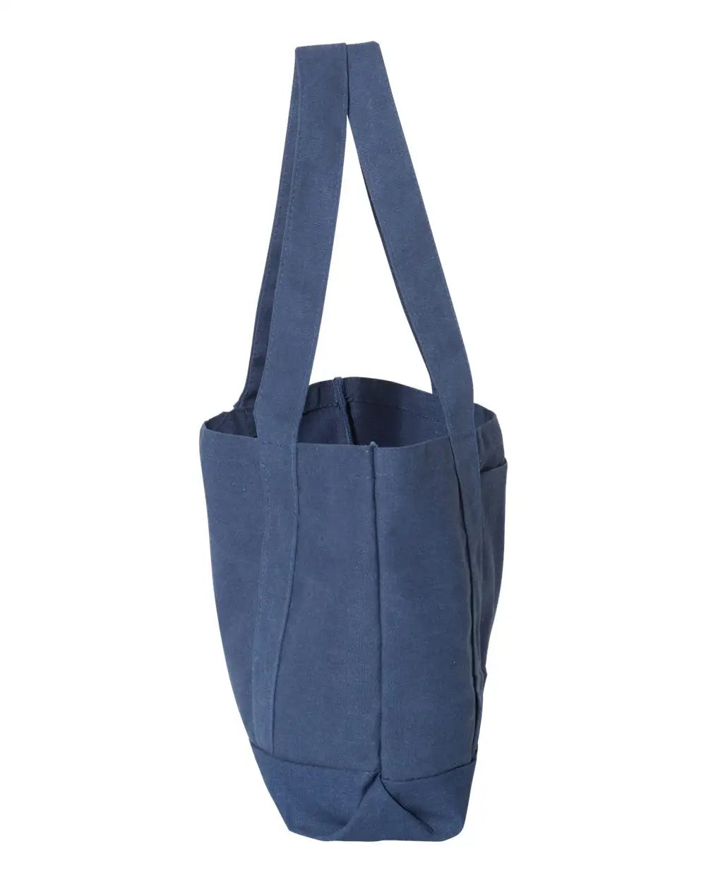 Liberty Bags 8870 Seaside Cotton Pigment Dyed Resort Tote - Washed Navy - one Size Fits Most