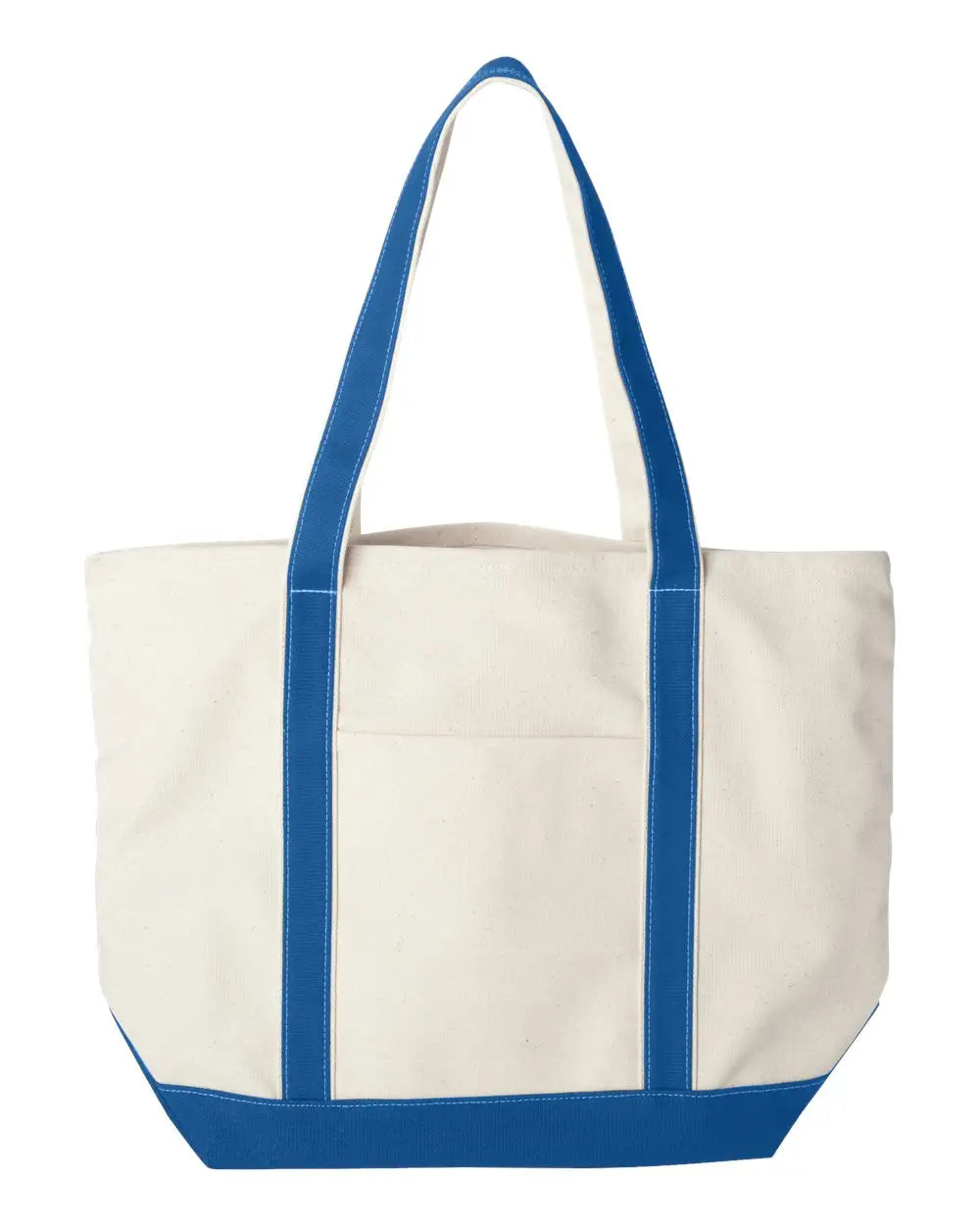 Liberty Bags 8872 Carmel Classic Xl Cotton Canvas Resort Tote - Natural Royal - one Size Fits Most