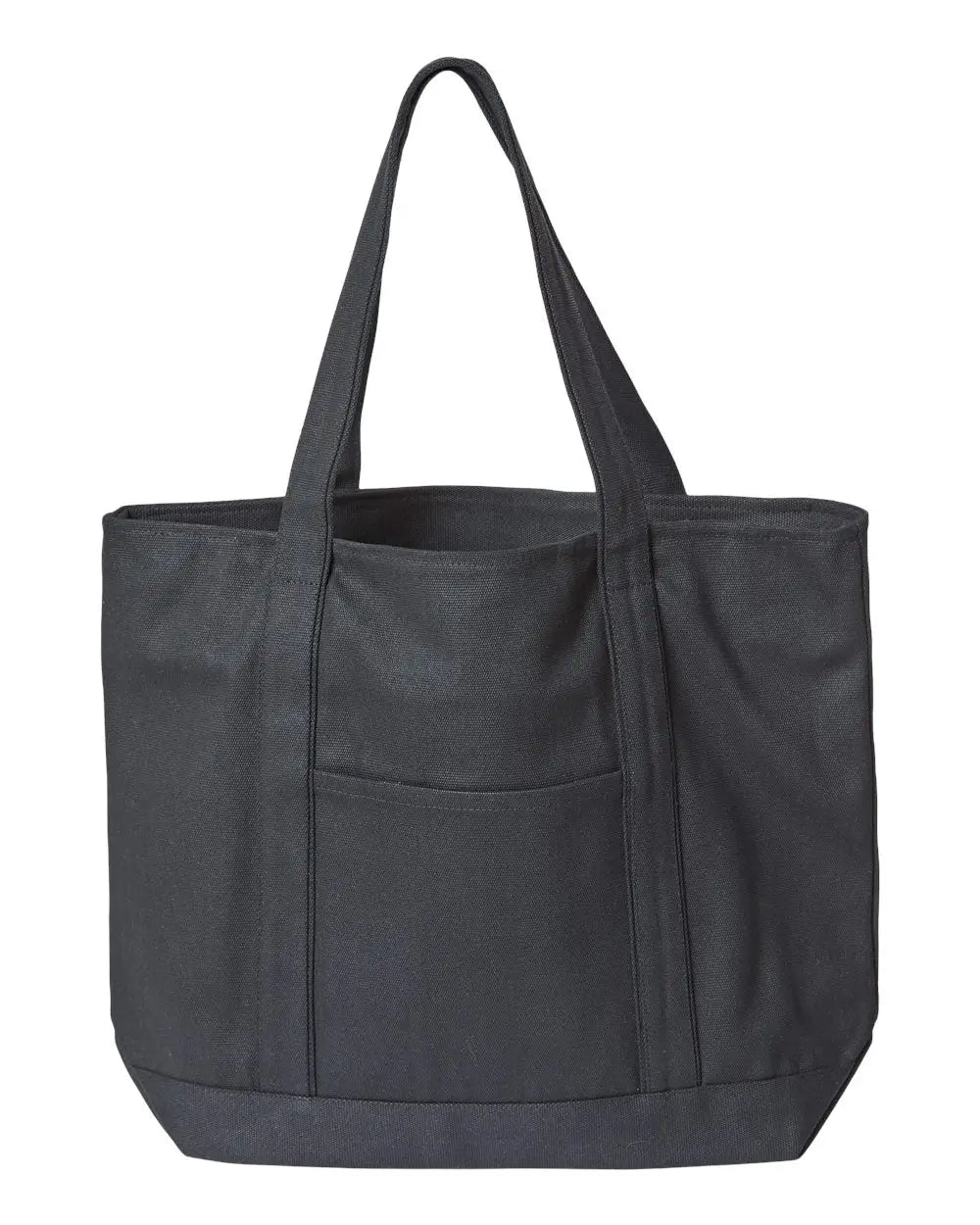 Liberty Bags 8873l Xl Zippered Cotton Canvas Resort Tote - 8873 - Black - one Size Fits Most