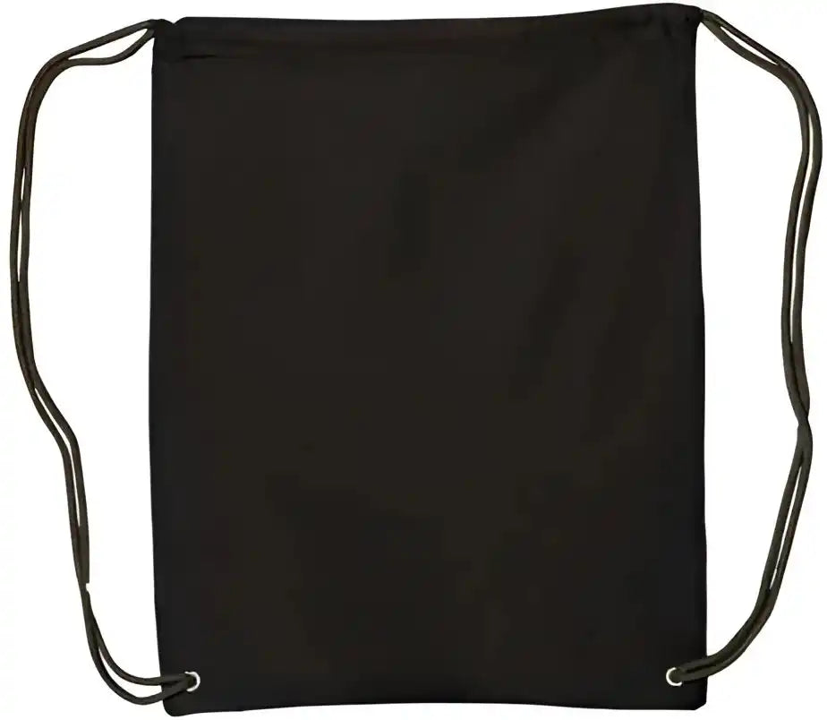 Liberty Bags 8875 Canvas Drawstring Backpack - Black - one Size Fits Most