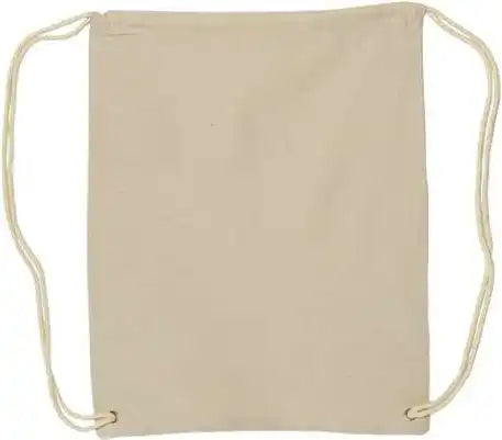 Liberty Bags 8875 Canvas Drawstring Backpack - Natural - one Size Fits Most