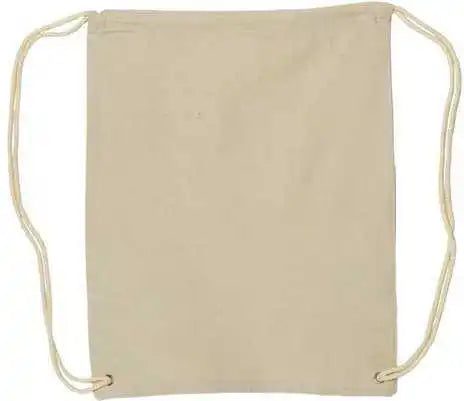 Liberty Bags 8875 Canvas Drawstring Backpack - Natural - one Size Fits Most