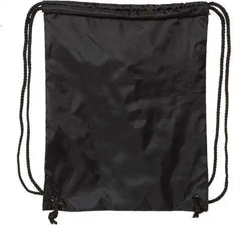 Liberty Bags 8881 Drawstring Pack with Durocord - Black - one Size Fits Most