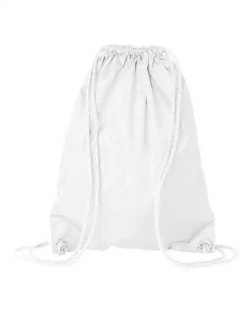 Liberty Bags 8881 Drawstring Pack with Durocord - White - one Size Fits Most