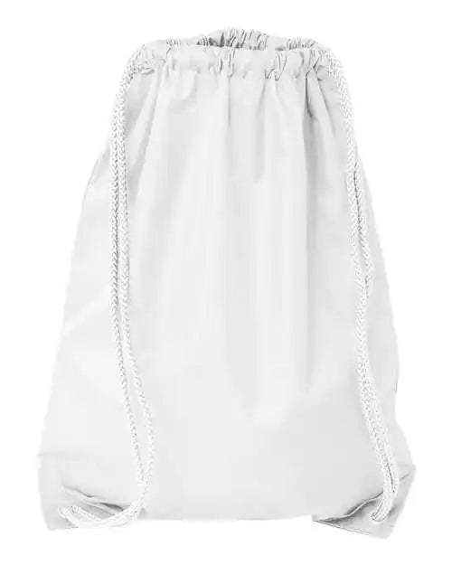 Liberty Bags 8881 Drawstring Pack with Durocord - White - one Size Fits Most