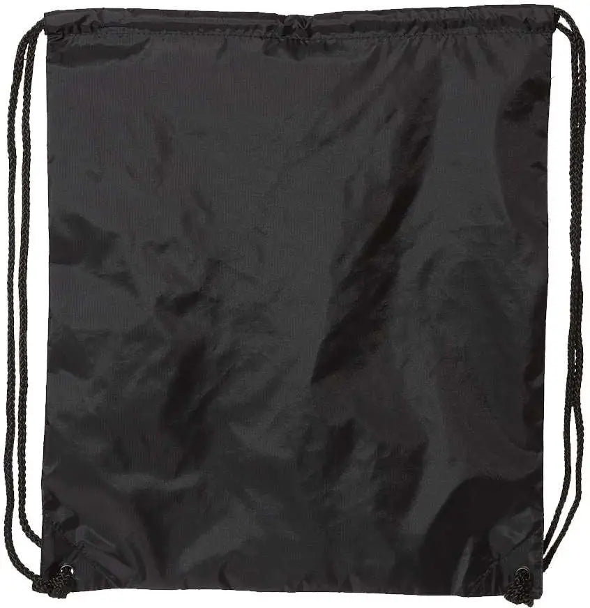 Liberty Bags 8882 Large Drawstring Pack with Durocord - Black - one Size Fits Most