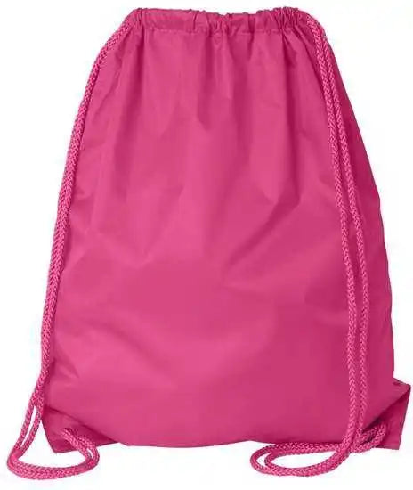 Liberty Bags 8882 Large Drawstring Pack with Durocord - Hot Pink - one Size Fits Most