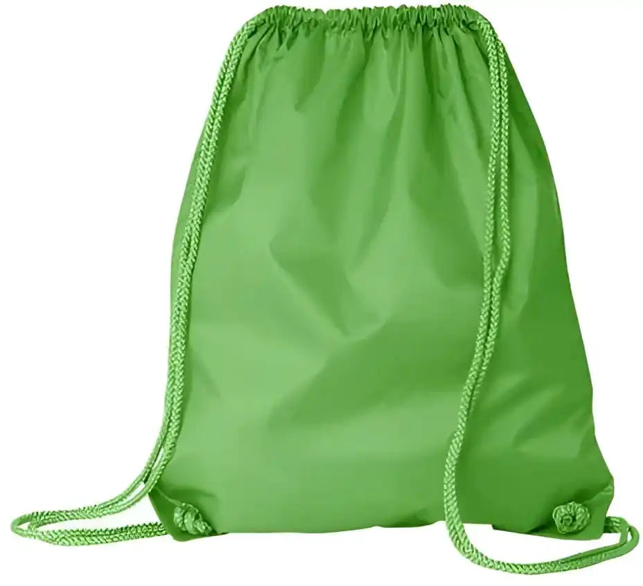 Liberty Bags 8882 Large Drawstring Pack with Durocord Lime Green / one Size Fits Most