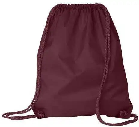 Liberty Bags 8882 Large Drawstring Pack with Durocord - Maroon - one Size Fits Most