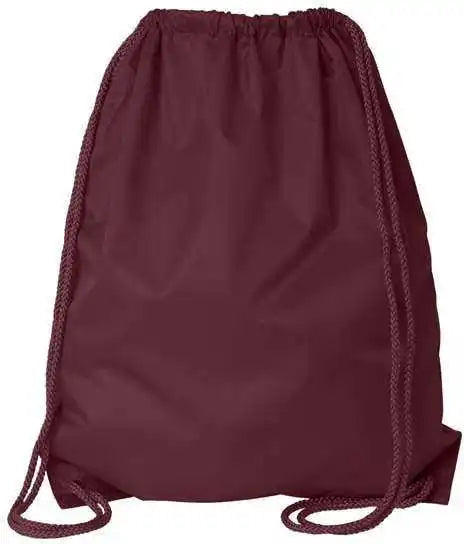 Liberty Bags 8882 Large Drawstring Pack with Durocord - Maroon - one Size Fits Most