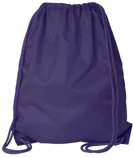 Liberty Bags 8882 Large Drawstring Pack with Durocord - Purple - one Size Fits Most