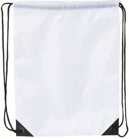 Liberty Bags 8886 Value Drawstring Backpack - White - one Size Fits Most