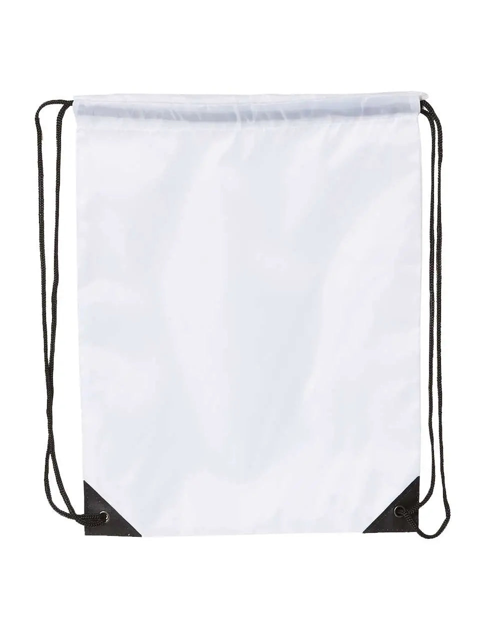 Liberty Bags 8886 Value Drawstring Backpack - White - one Size Fits Most