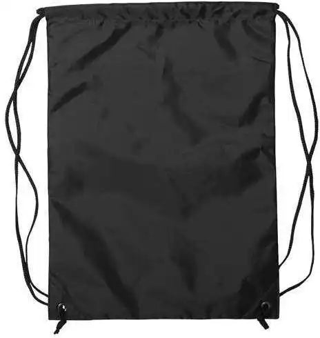 Liberty Bags 8888 Zippered Drawstring Backpack Black / one Size Fits Most