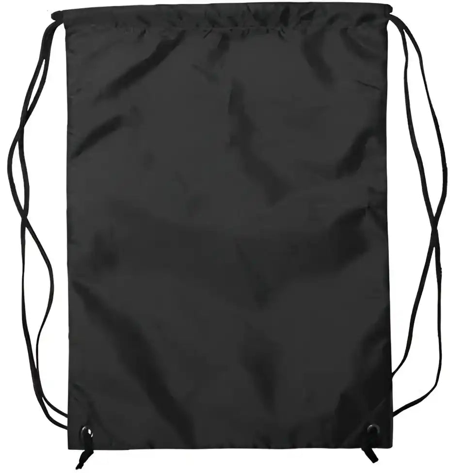 Liberty Bags 8888 Zippered Drawstring Backpack Black / one Size Fits Most