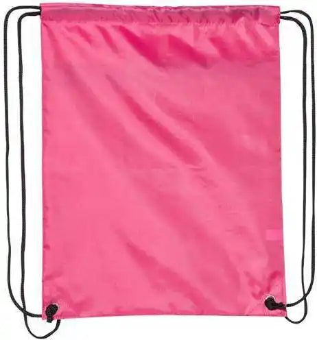 Liberty Bags 8888 Zippered Drawstring Backpack - Hot Pink - one Size Fits Most