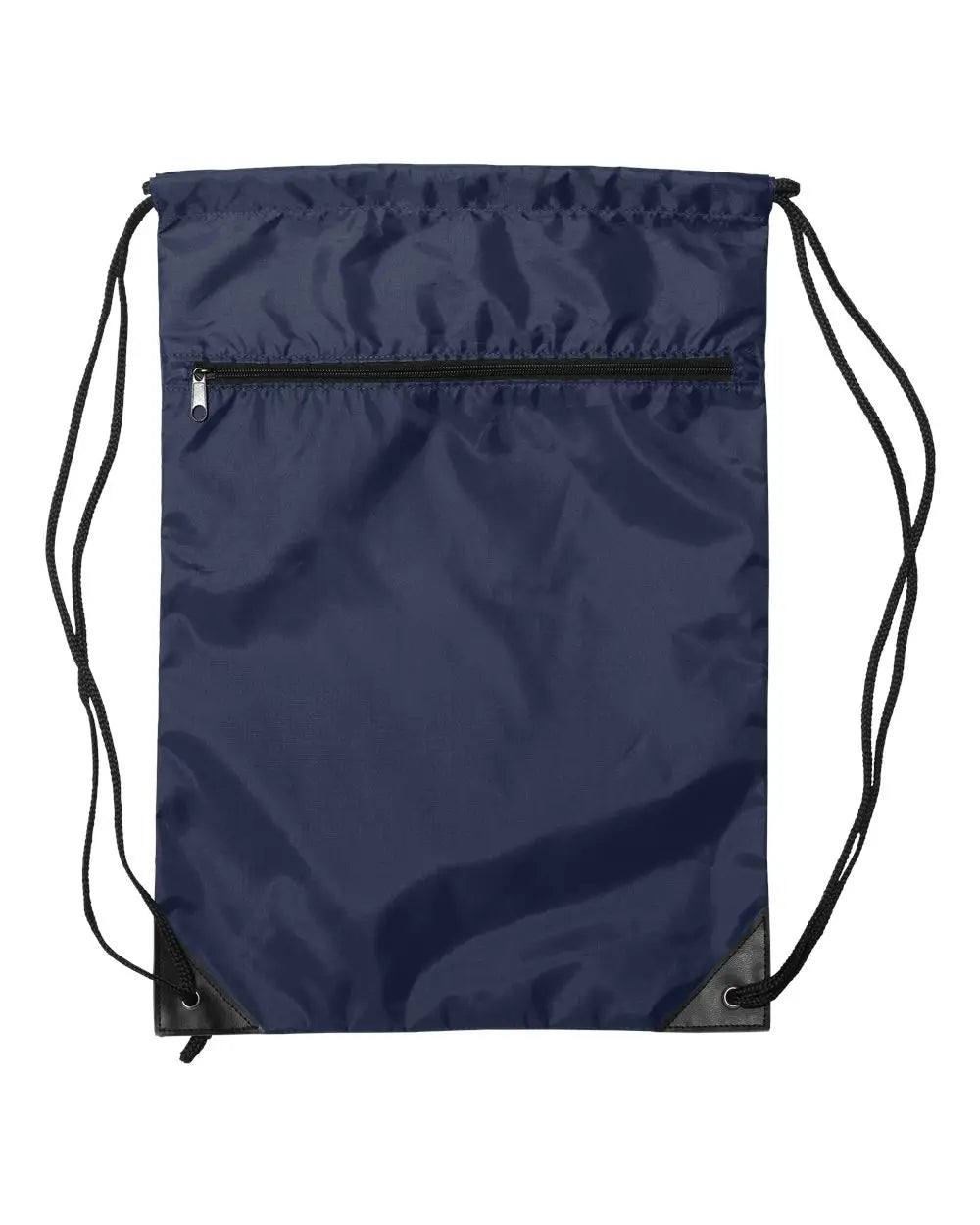 Liberty Bags 8888lb Zippered Drawstring Backpack - 8888 - Navy - one Size Fits Most