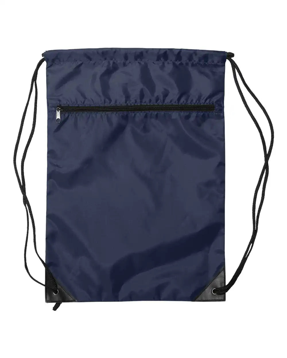Liberty Bags 8888lb Zippered Drawstring Backpack - 8888 - Navy - Osfa